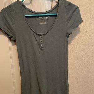 Short Sleeve Button Up Top